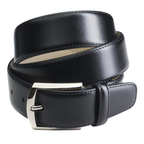 Black Classic Calf Grain Belt