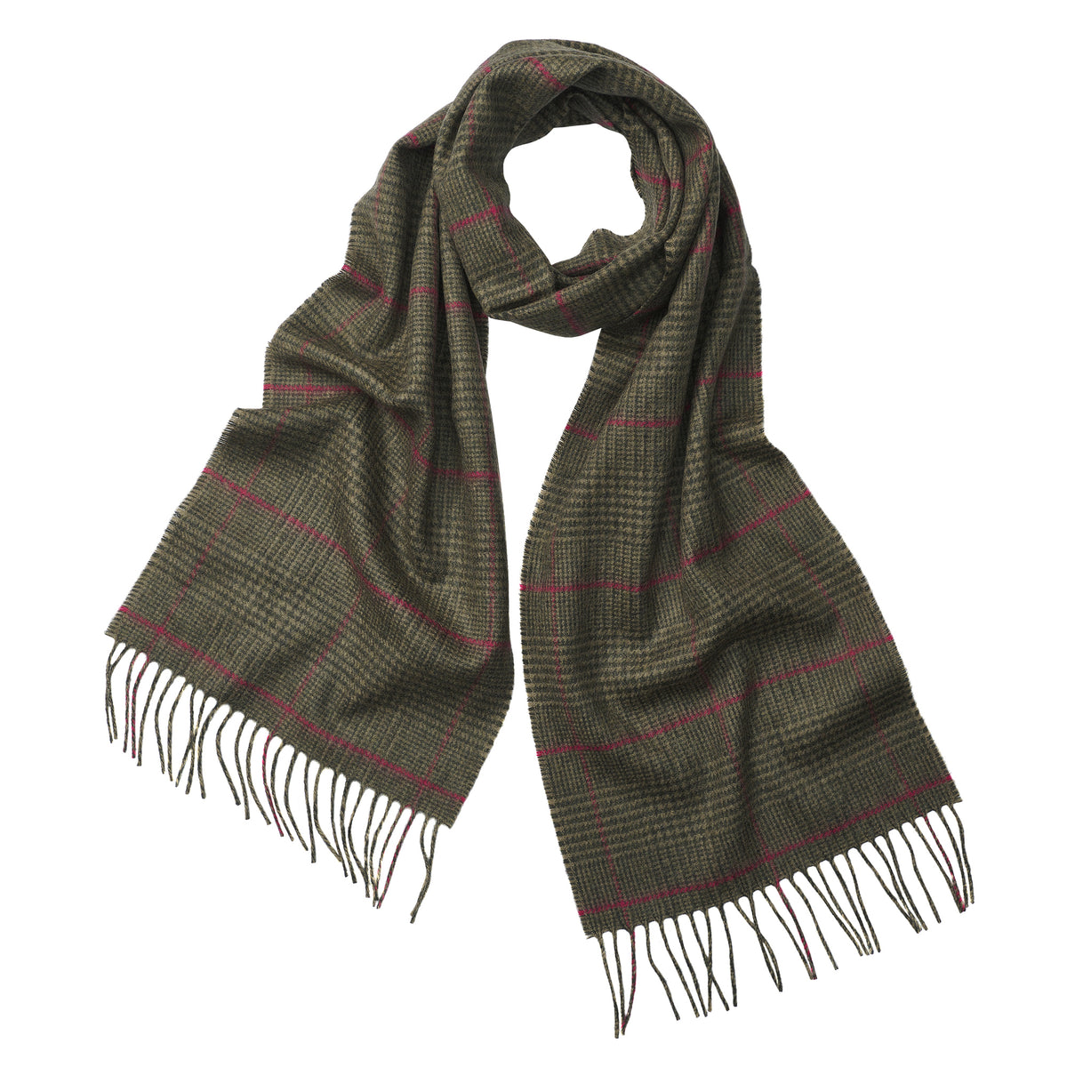 Green Bruce Cashmere Scarf