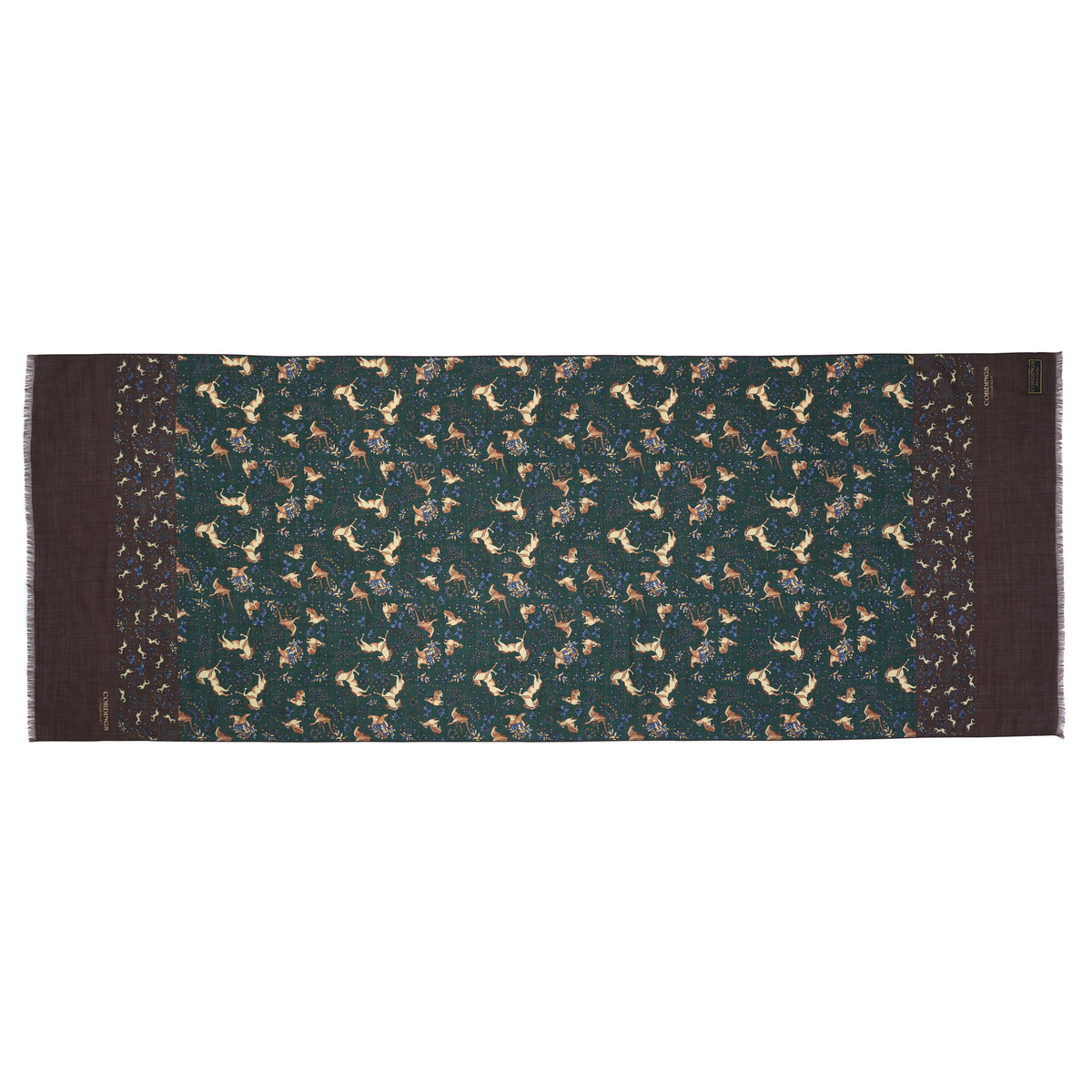 Burgundy Wool & Silk Unicorn Scarf
