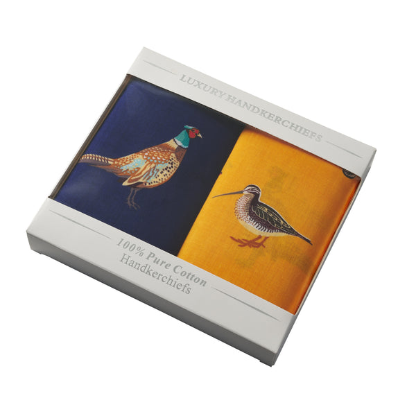 Navy & Gold 2 Boxed Game Bird Hanks