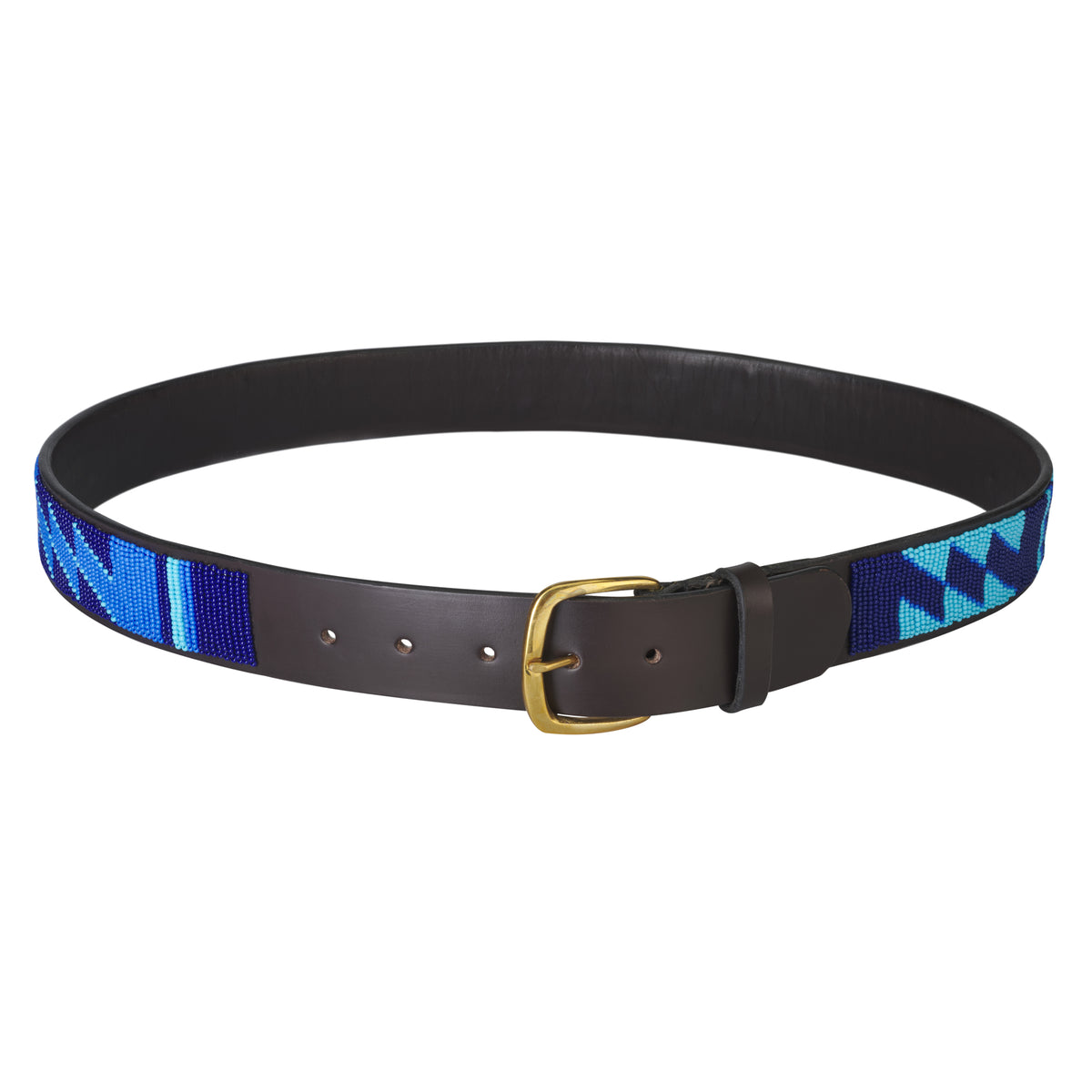 Blue Malindi Beaded Belt