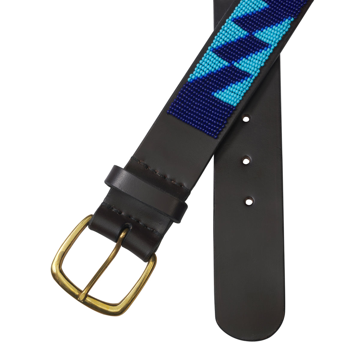 Blue Malindi Beaded Belt