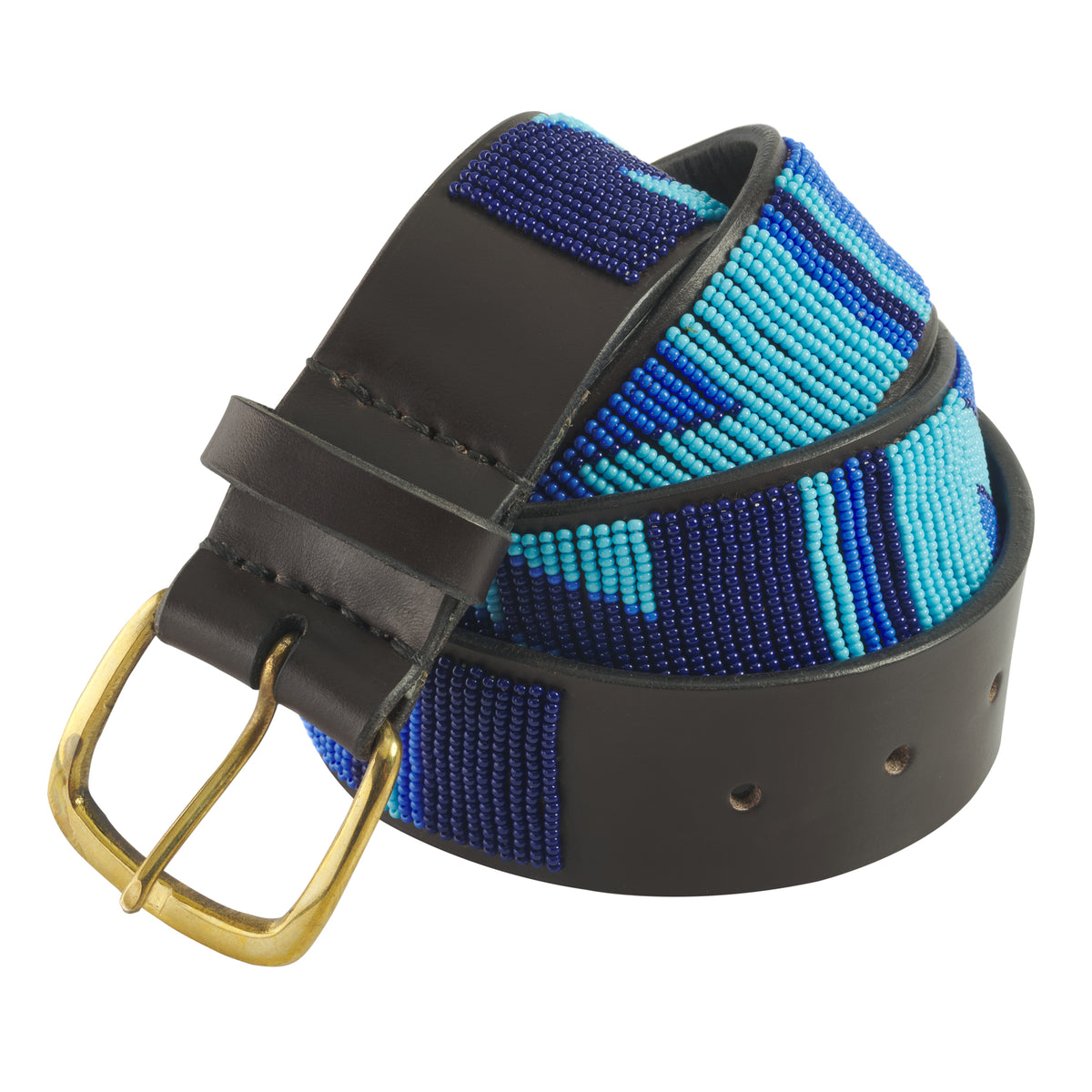 Blue Malindi Beaded Belt