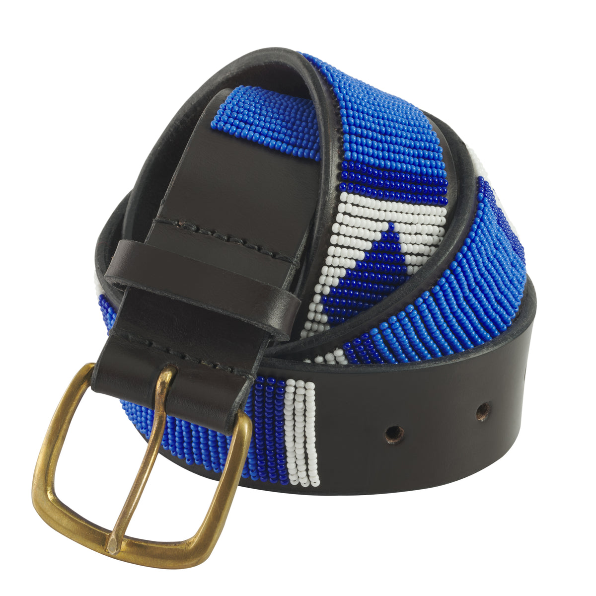 Blue Nairobi Beaded Belt