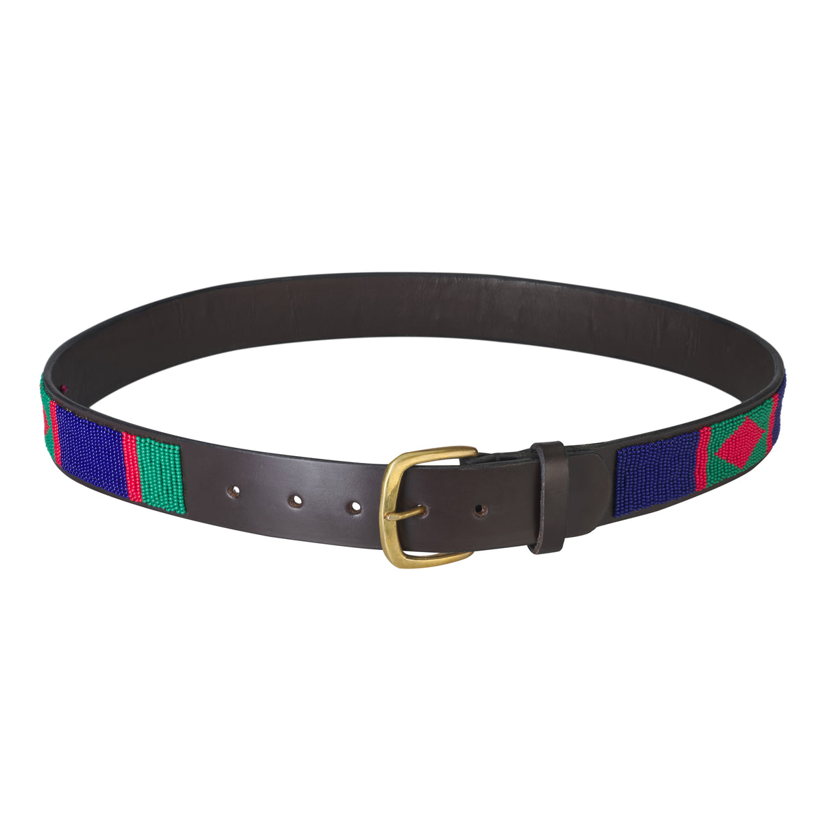 Green Red Nairobi Beaded Belt