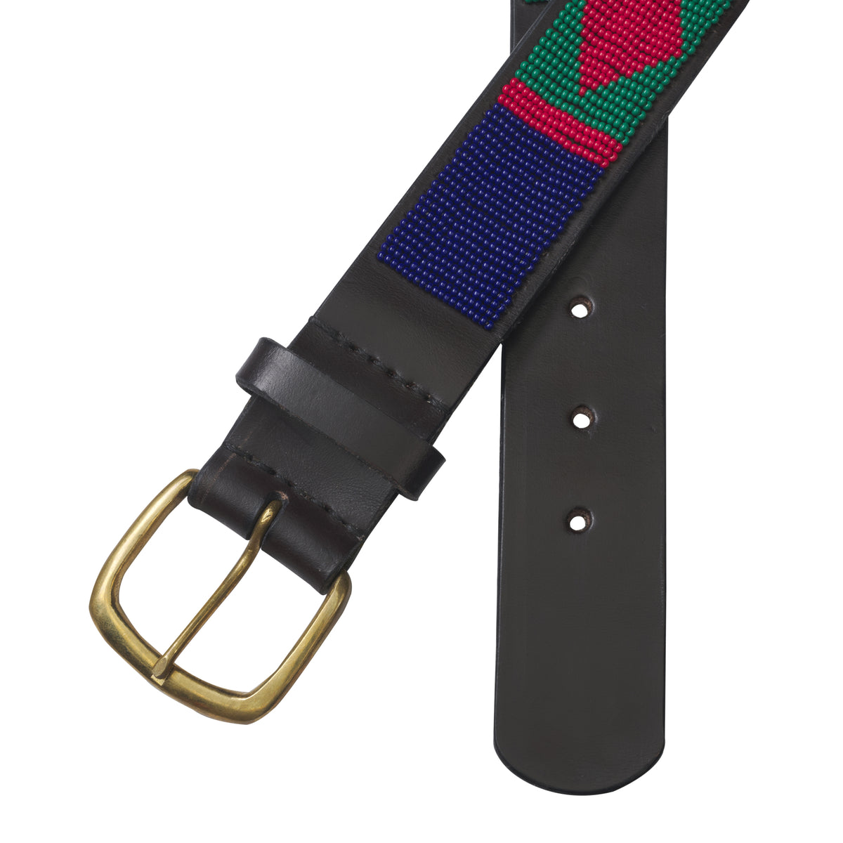 Green Red Nairobi Beaded Belt