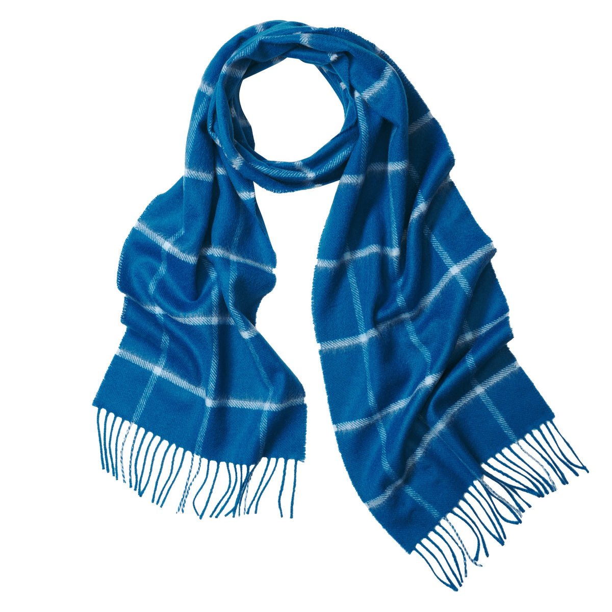 Blue Classic Cashmere Scarf