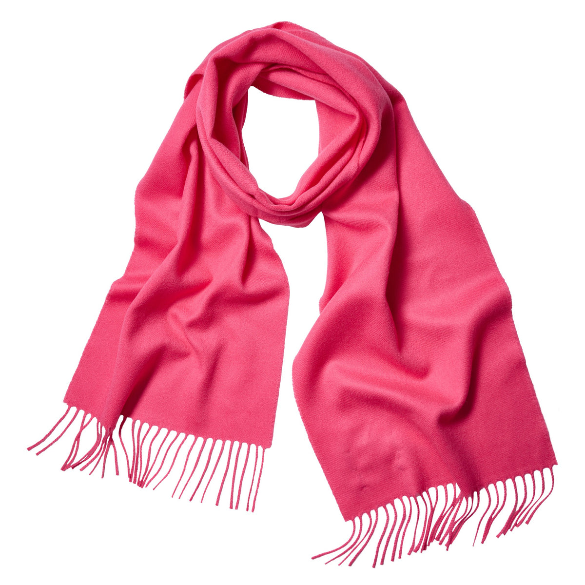 Bright Pink Classic Cashmere Scarf