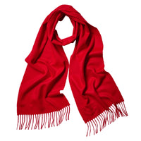 Scarlet Red Classic Cashmere Scarf