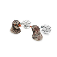 Partridge Solid Silver Cufflinks