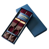 Plum Fine Cord Braces