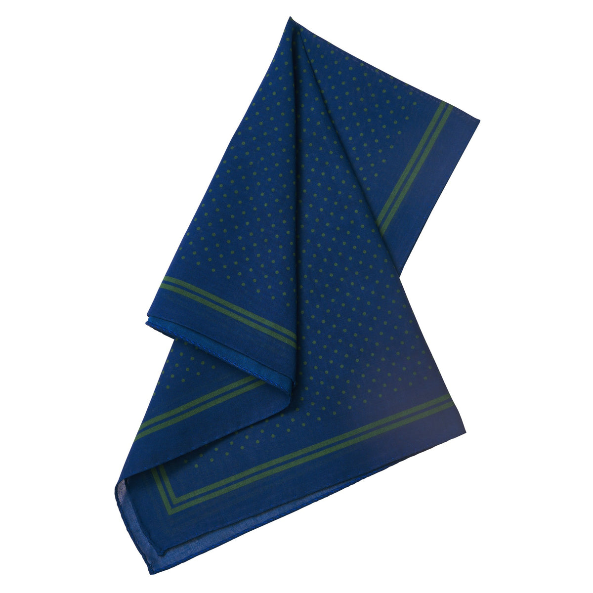 Navy Green Fine Cotton Spot Hank