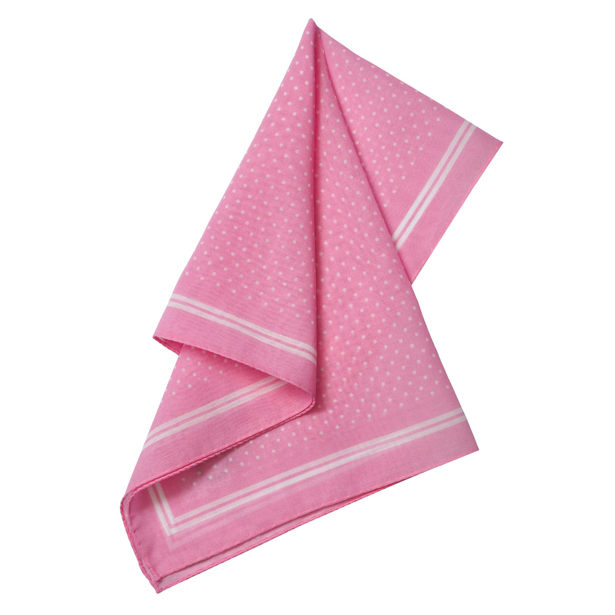 Pink White Fine Cotton Spot Hank
