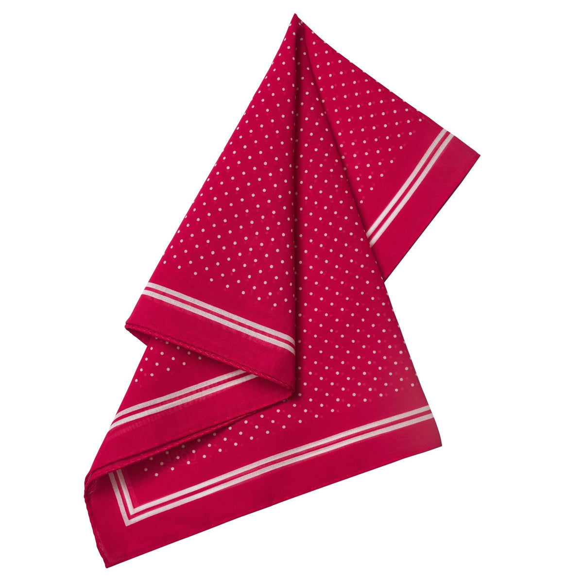 Red White Fine Cotton Spot Hank