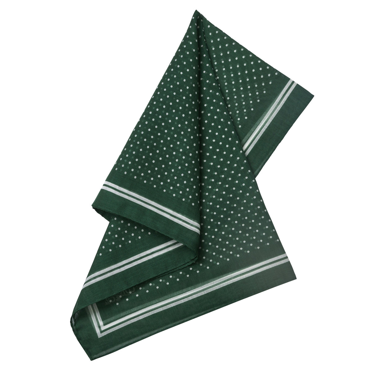 Green Silk Cotton Voile Spot Hank