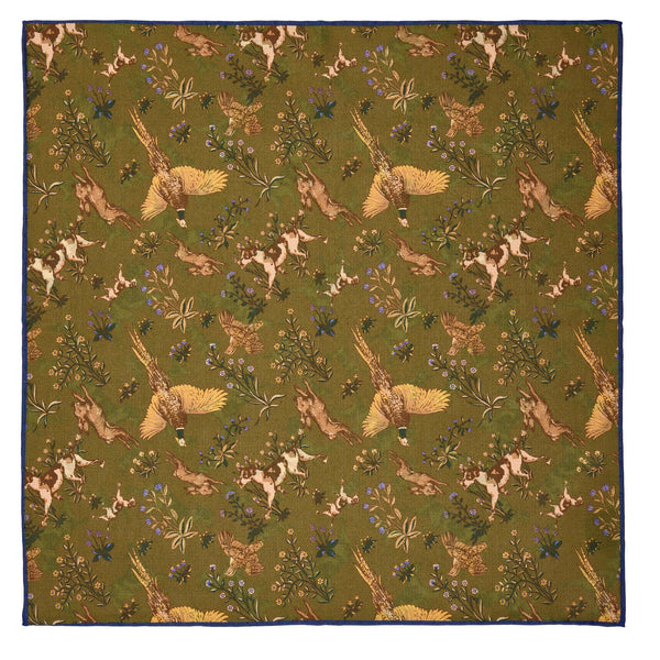 Green Reversible Dog Pheasant Hank