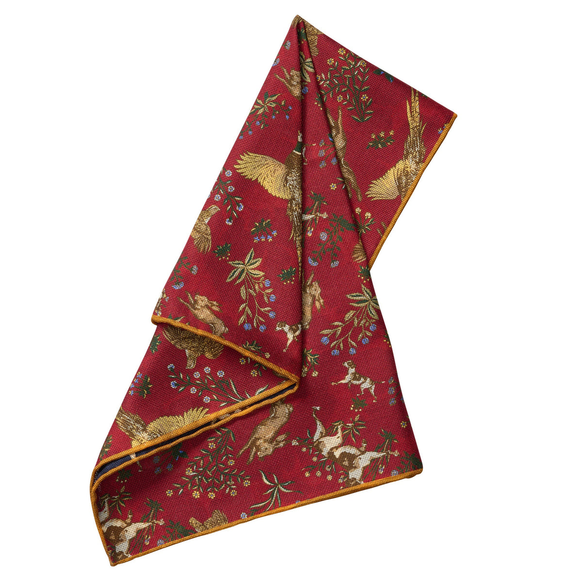 Burgundy Reversible Dog Pheasant Hank