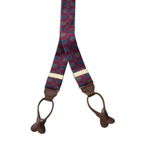 Red Madder Silk Braces