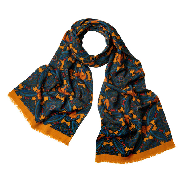 Honey Grouse Paisley Scarf