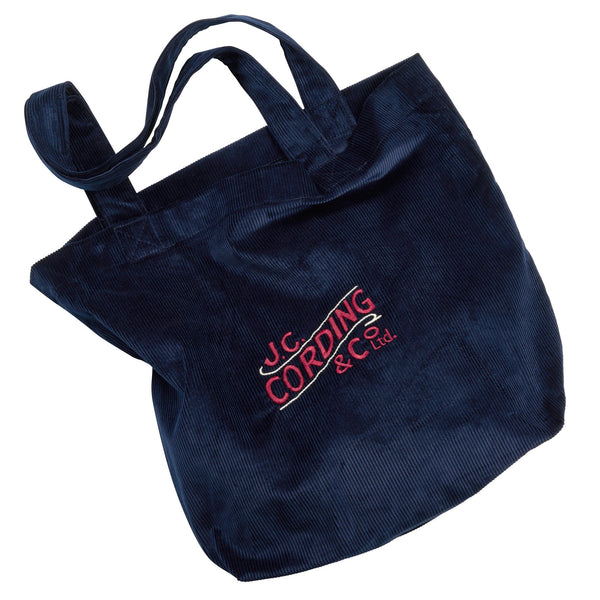 Navy Burford Cord Tote Bag