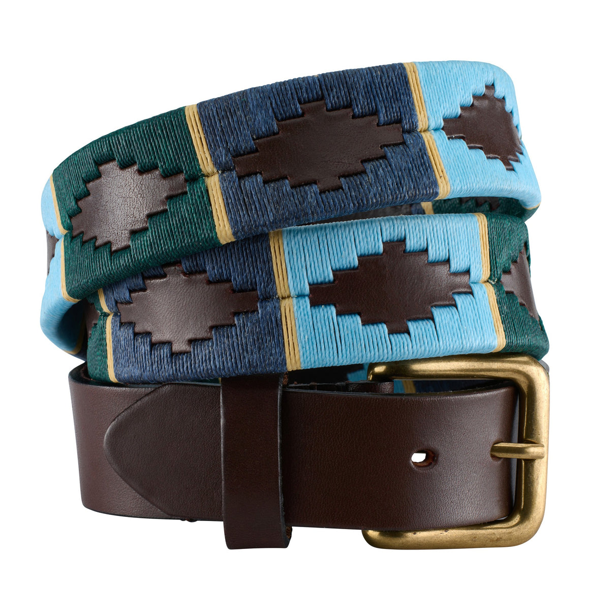 Blue & Gold Argentine Polo Belt II