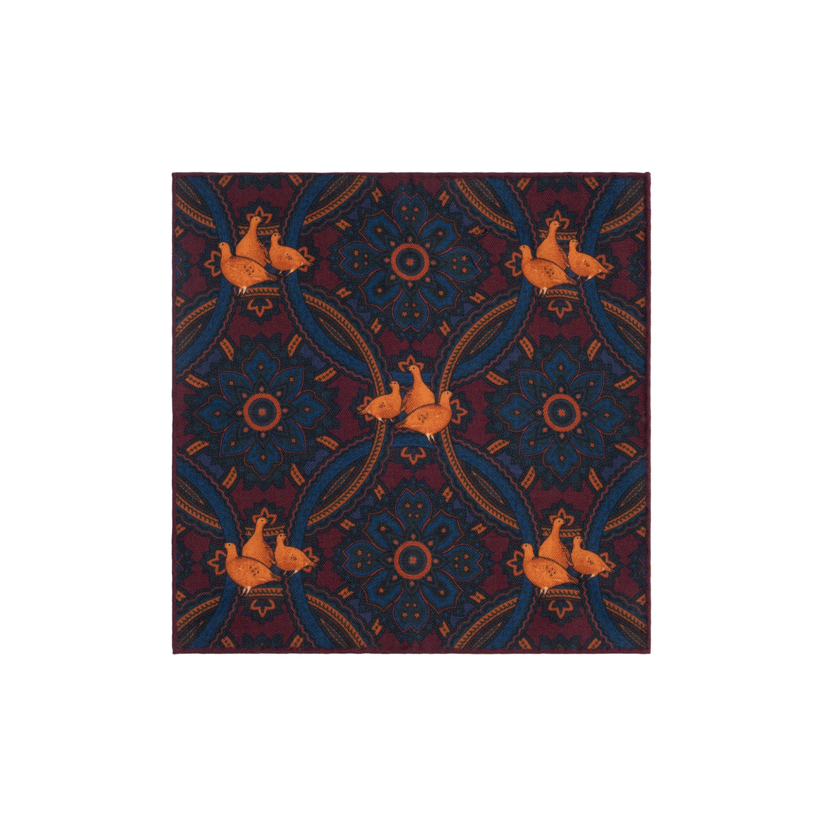 Burgundy Wool and Cashmere Grouse Hank