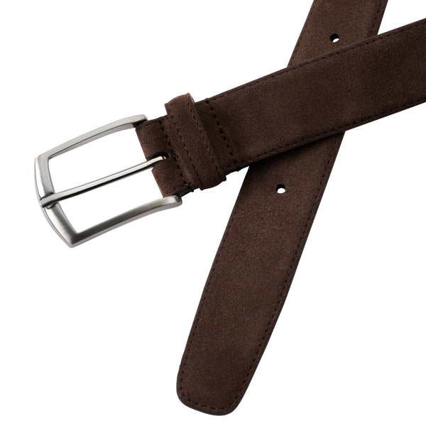 Classic Brown Suede Belt