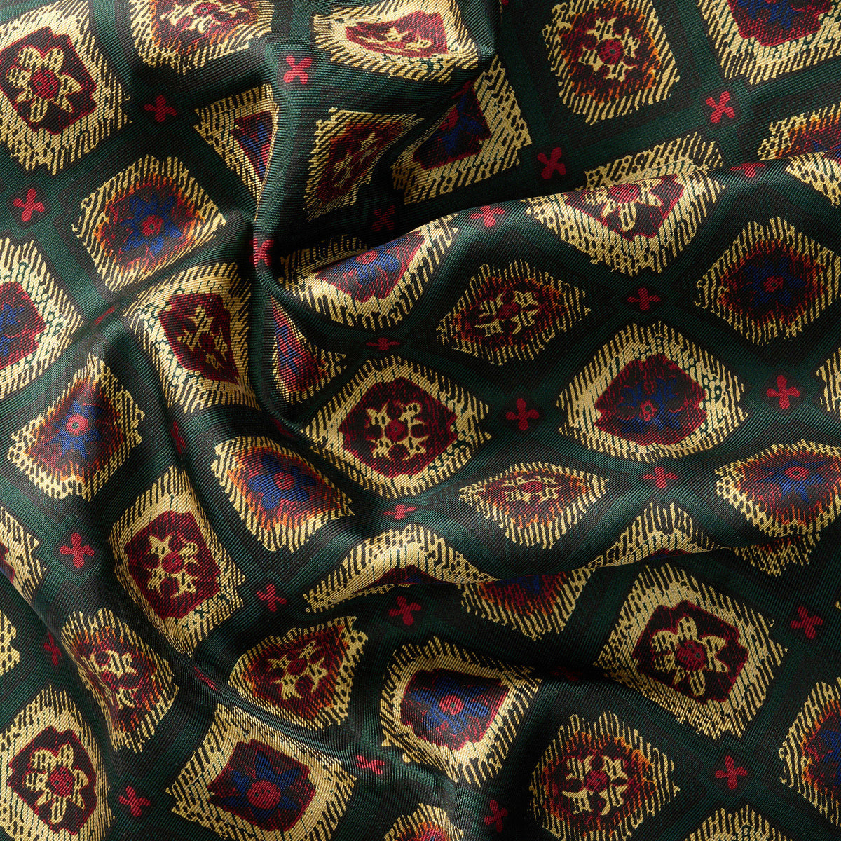 Hunter Green Medieval Animal Scarf