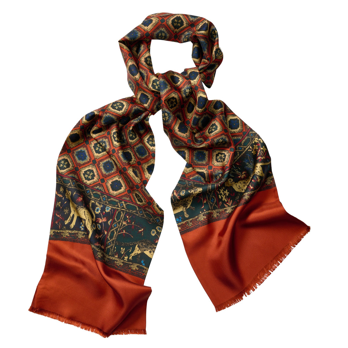 Rust Medieval Animal Scarf