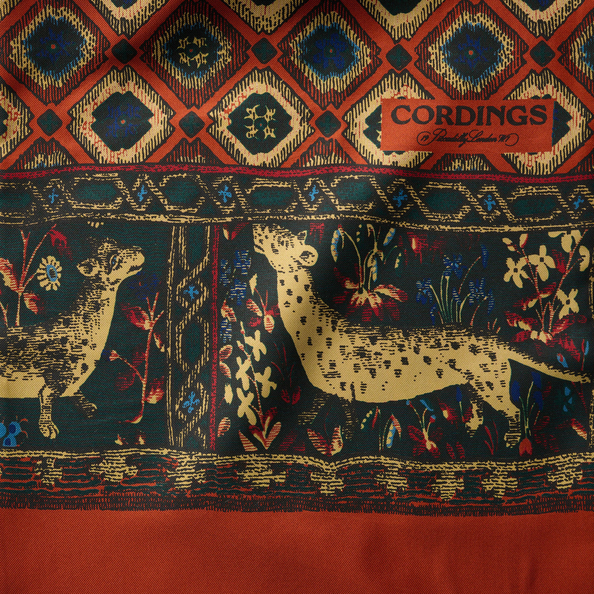 Rust Medieval Animal Scarf