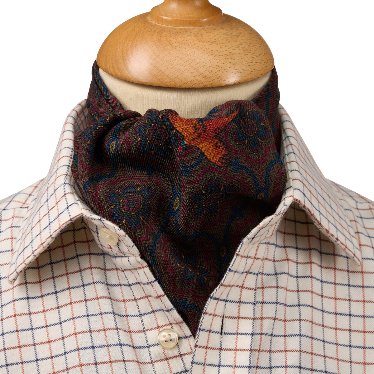 Green & Yellow Pheasant Cravat