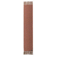 Orange Hand Fringed Pheasant Scarf