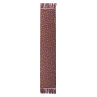 Red Hand Fringed Pheasant Scarf