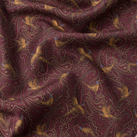 Red Hand Fringed Pheasant Scarf