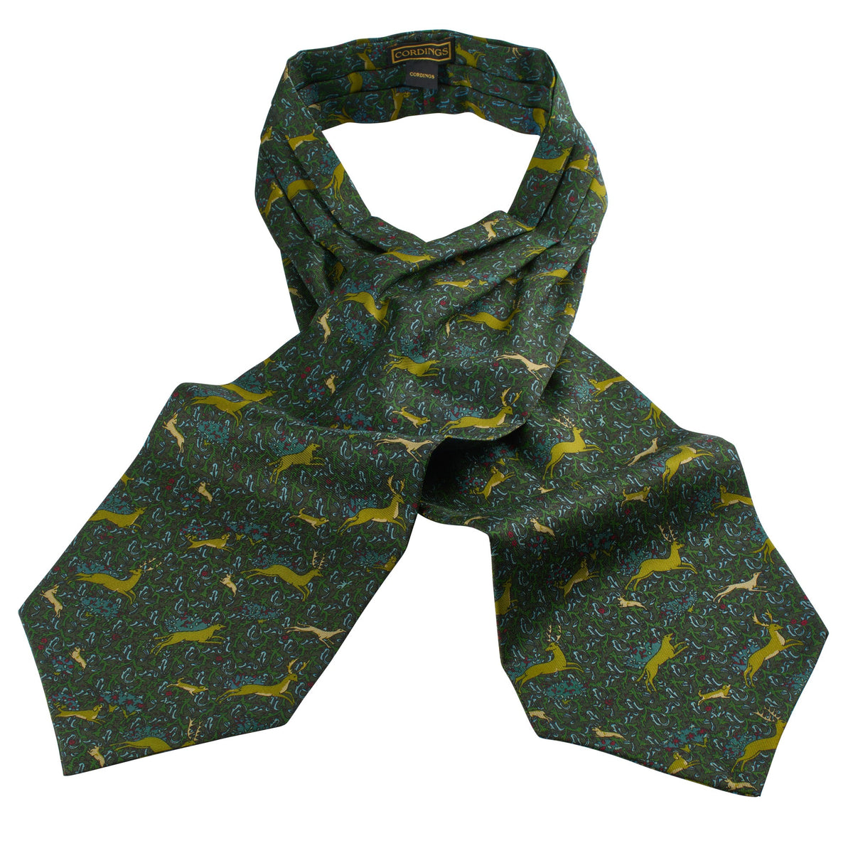 Olive Running Stag Cravat