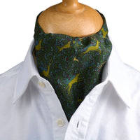 Olive Running Stag Cravat