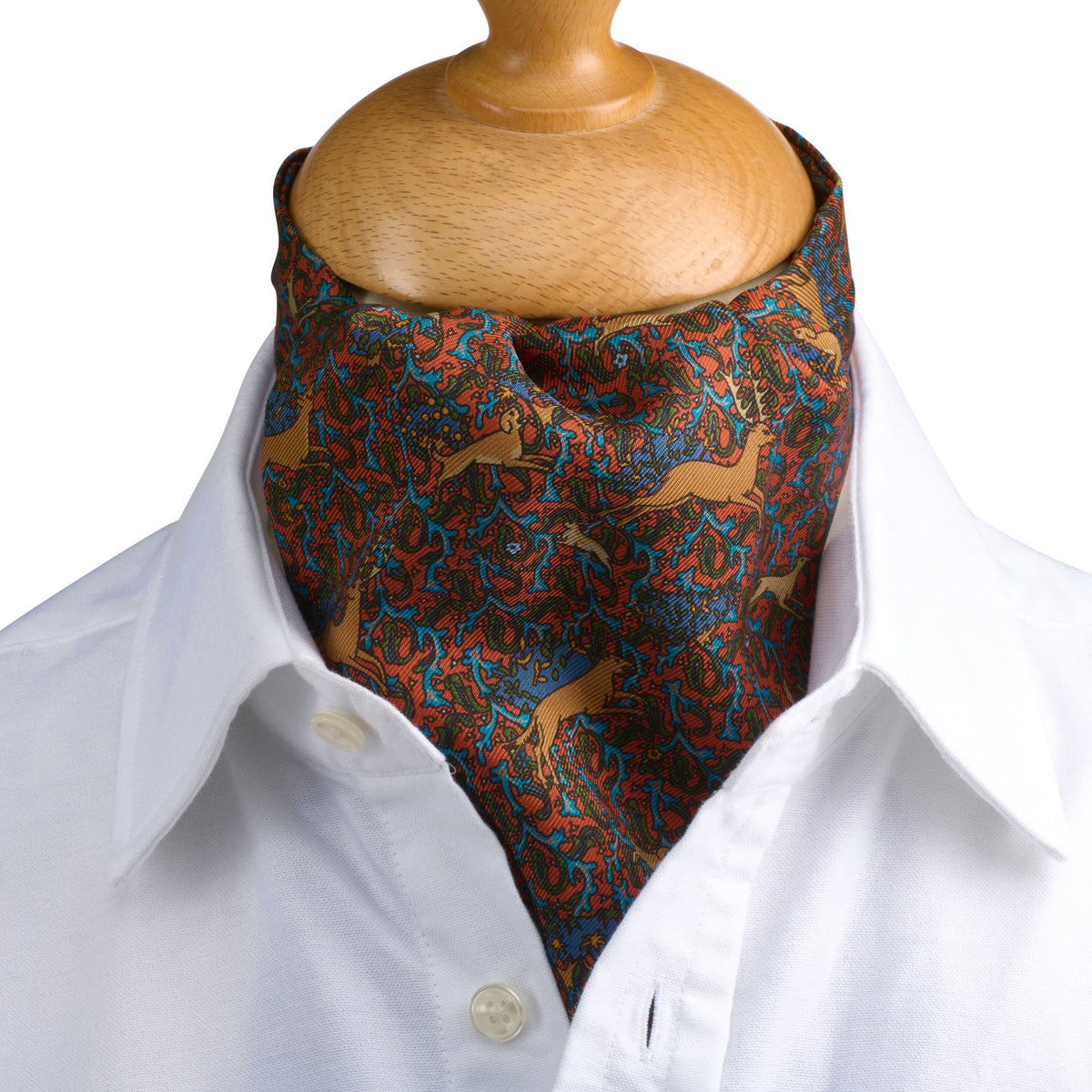 Rust Running Stag Cravat