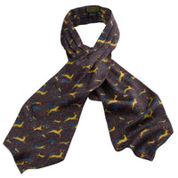 Burgundy Running Stag Cravat