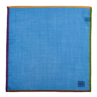 Sky Blue 4 Coloured Corners Wool & Silk Hank