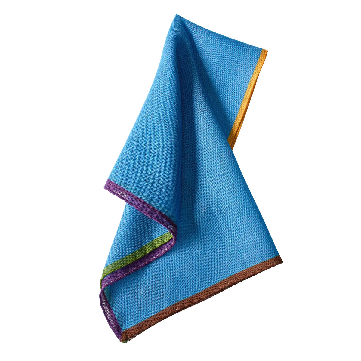 Sky Blue 4 Coloured Corners Wool & Silk Hank