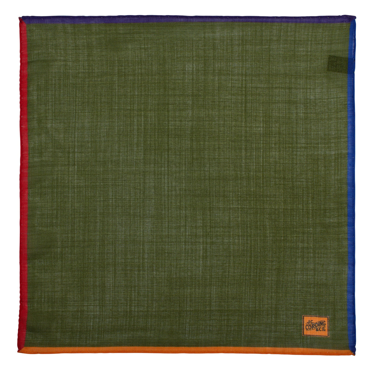Green 4 Coloured Corners Wool & Silk Hank