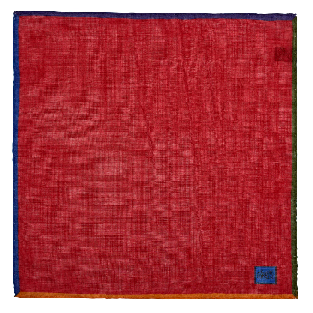 Red 4 Coloured Corners Wool & Silk Hank