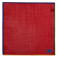Red 4 Coloured Corners Wool & Silk Hank