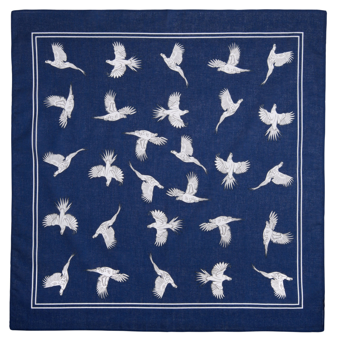 Navy Pheasant Cotton Hank