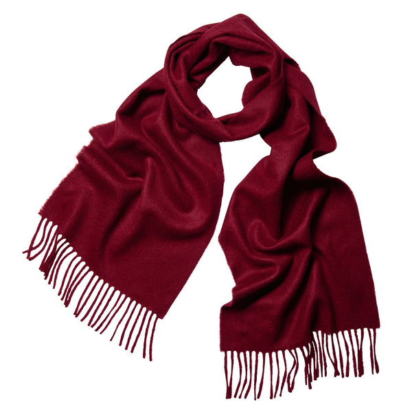 Bordeaux Elgin Cashmere Scarf