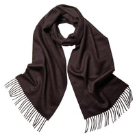 Dark Brown Elgin Cashmere Scarf