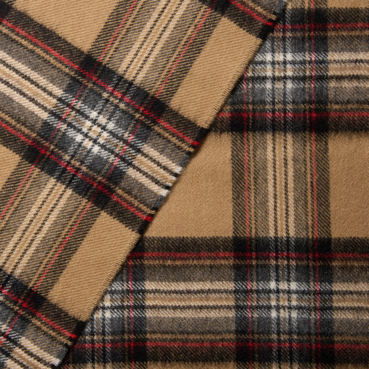 Camel Elgin Cashmere Scarf