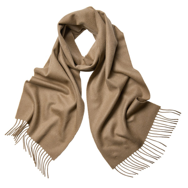 Khaki Elgin Cashmere Scarf