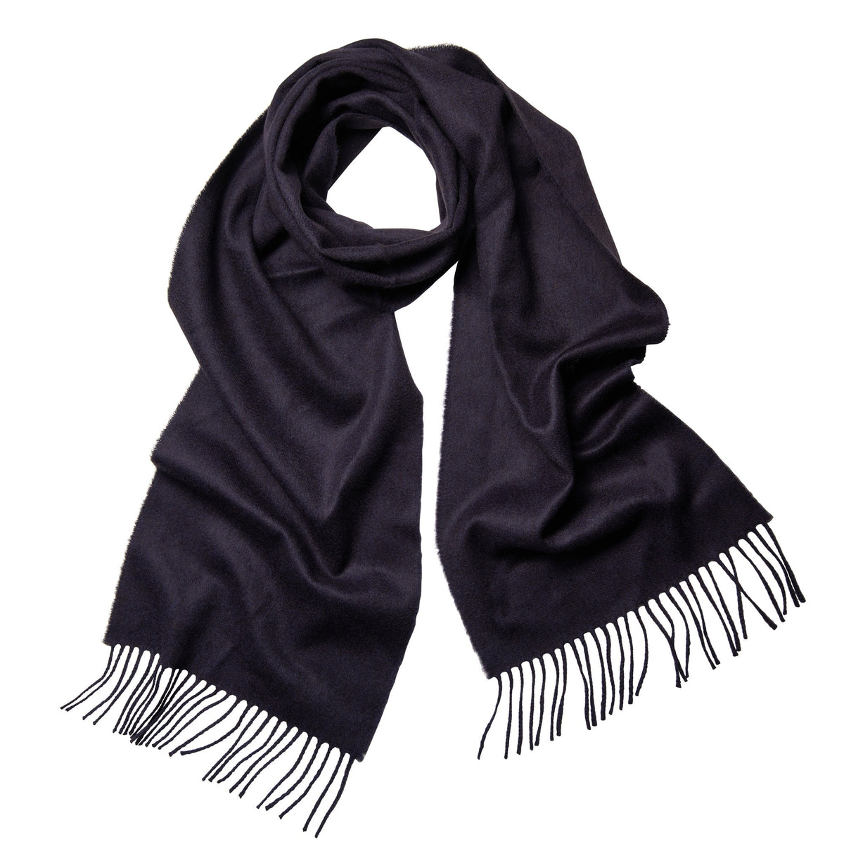 Midnight Navy Elgin Cashmere Scarf