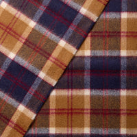 Navy Tan Elgin Cashmere Scarf